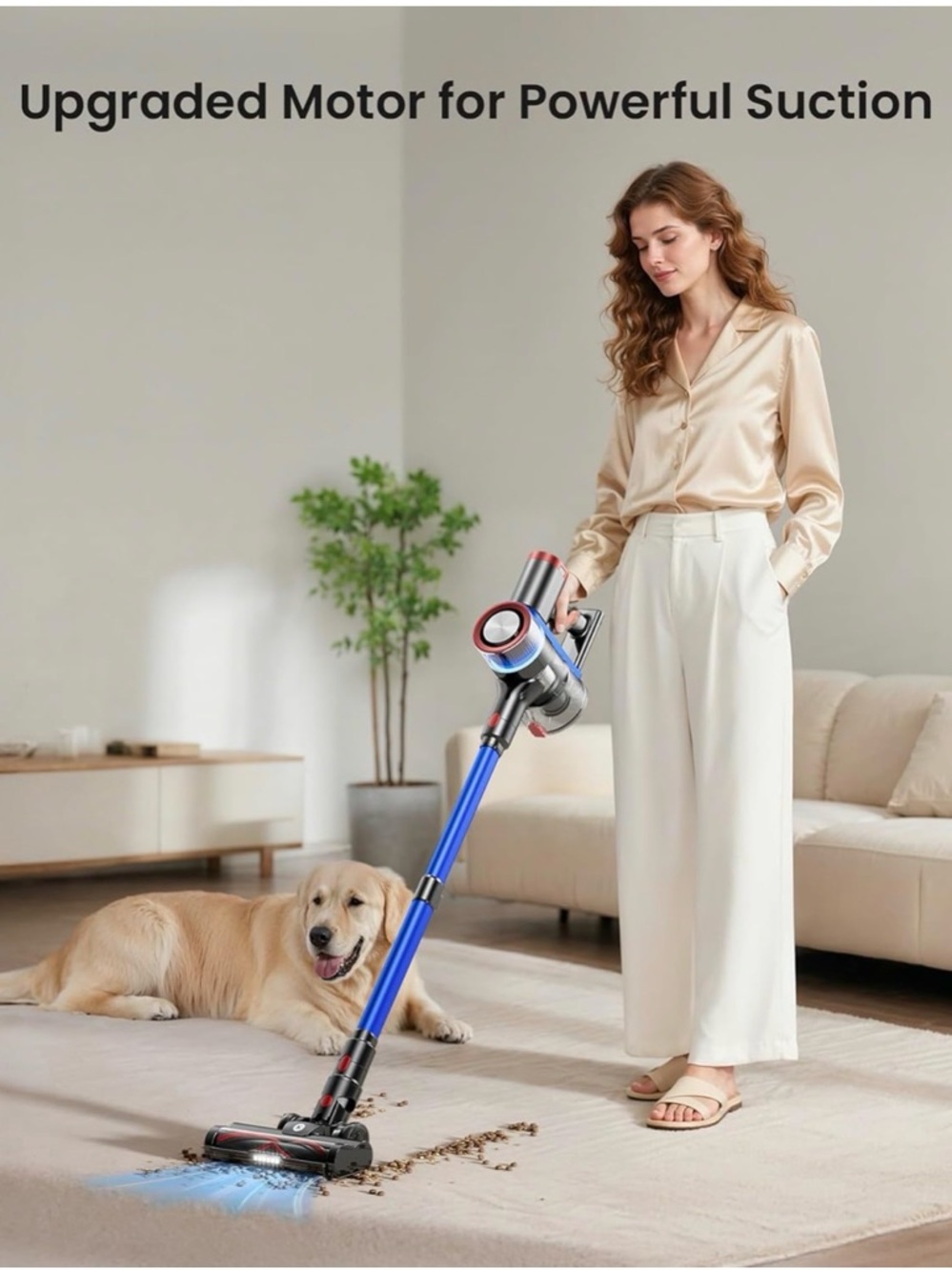 N501 Cordless Stick Vacuum Cleaner - Red
